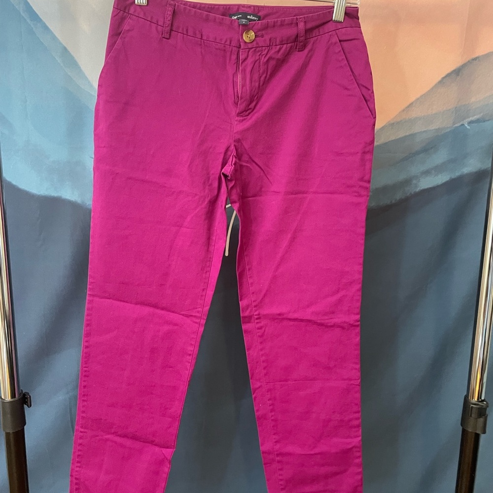 GAP Women's Straight Leg Raspberry Pink Aubrey Chino’s